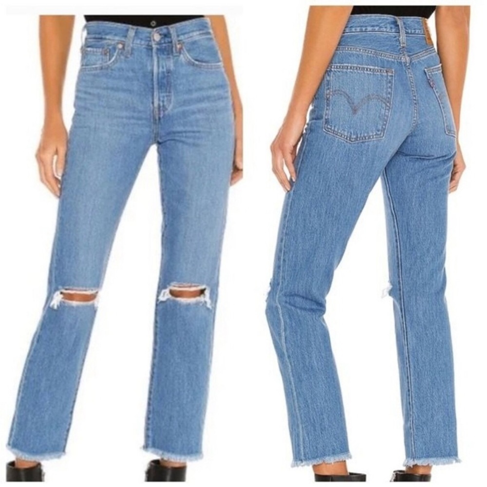 Levi’s Premium Wedgie Straight Ankle Jeans Size 27